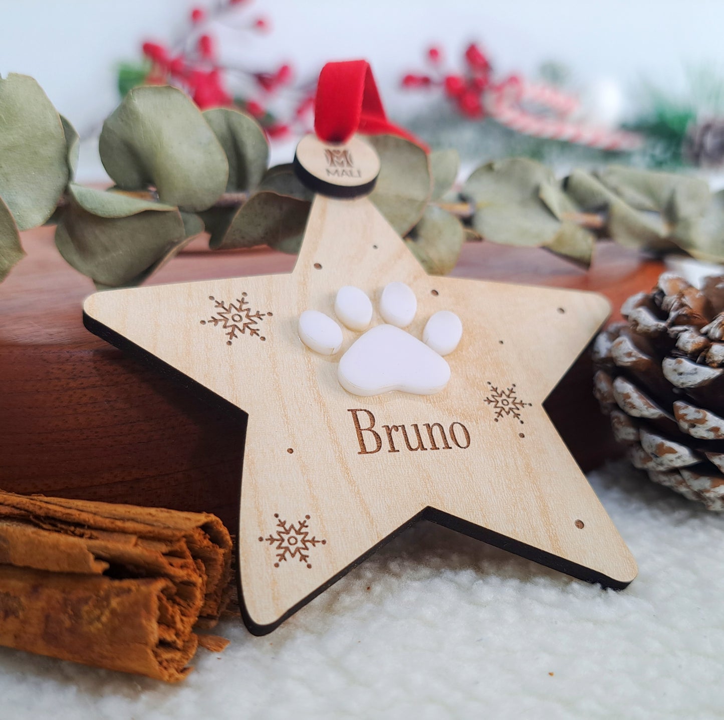 Bola de navidad personalizada: Inicial con nombre