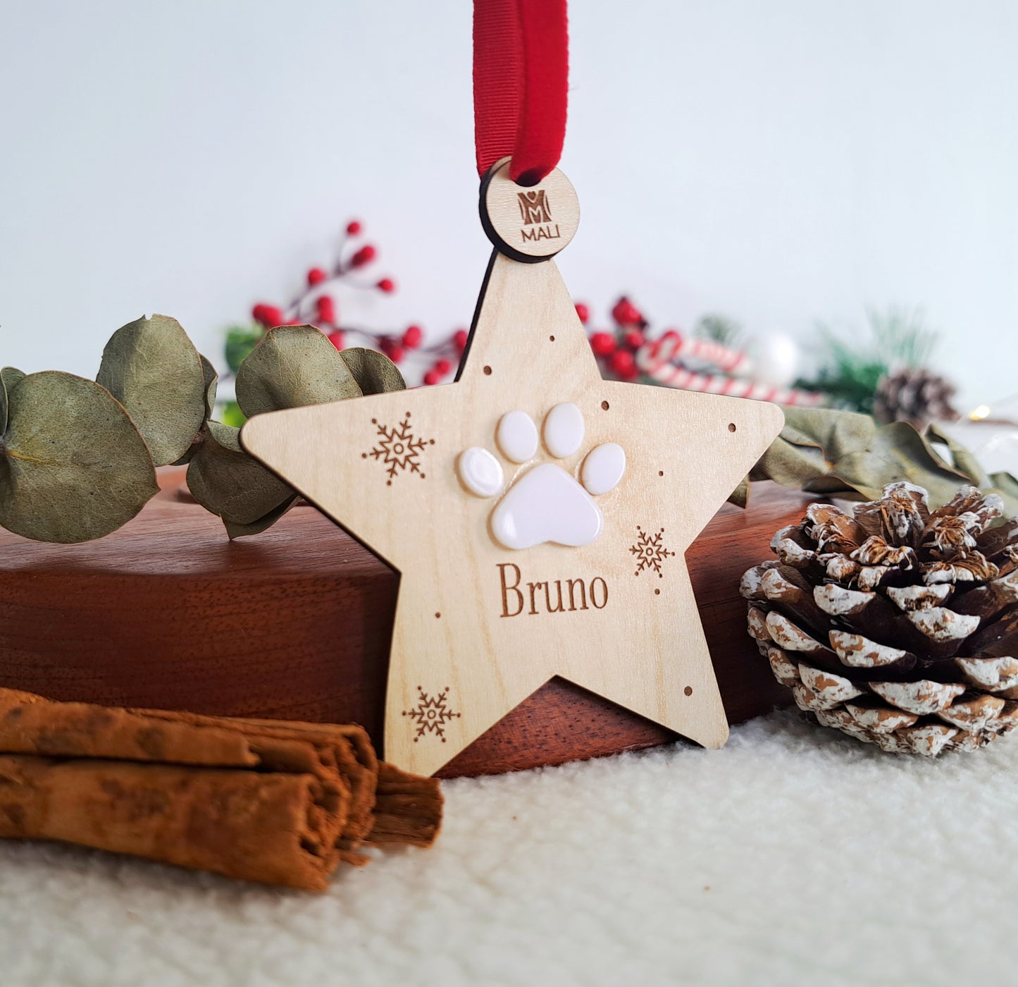 Bola de navidad personalizada: Inicial con nombre