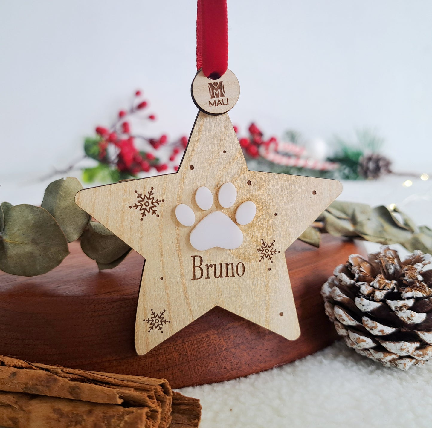 Bola de navidad personalizada: Inicial con nombre