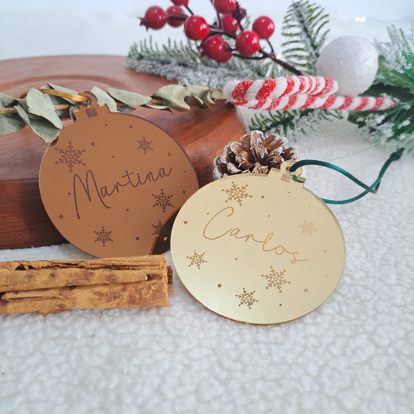 Bola de navidad personalizada: Nieve