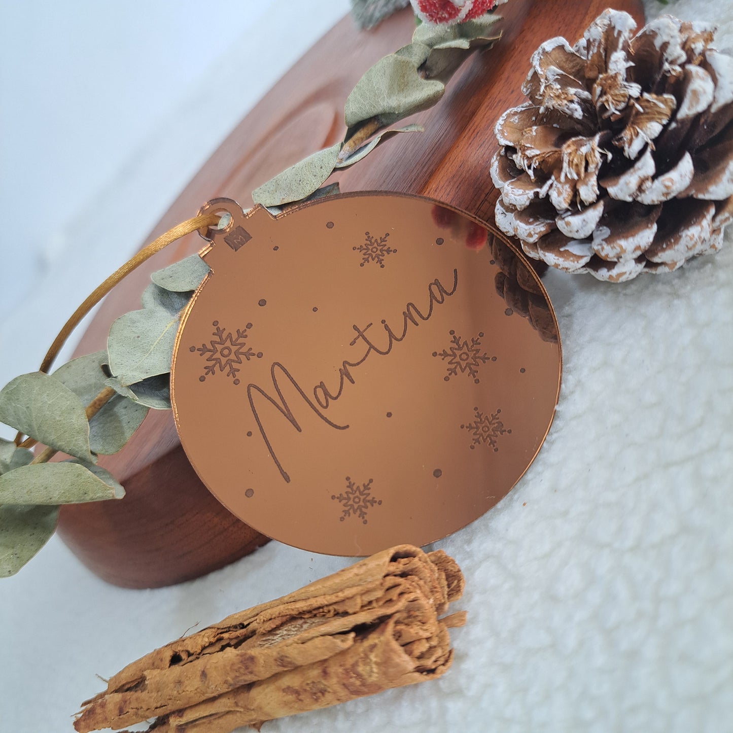 Bola de navidad personalizada: Nieve