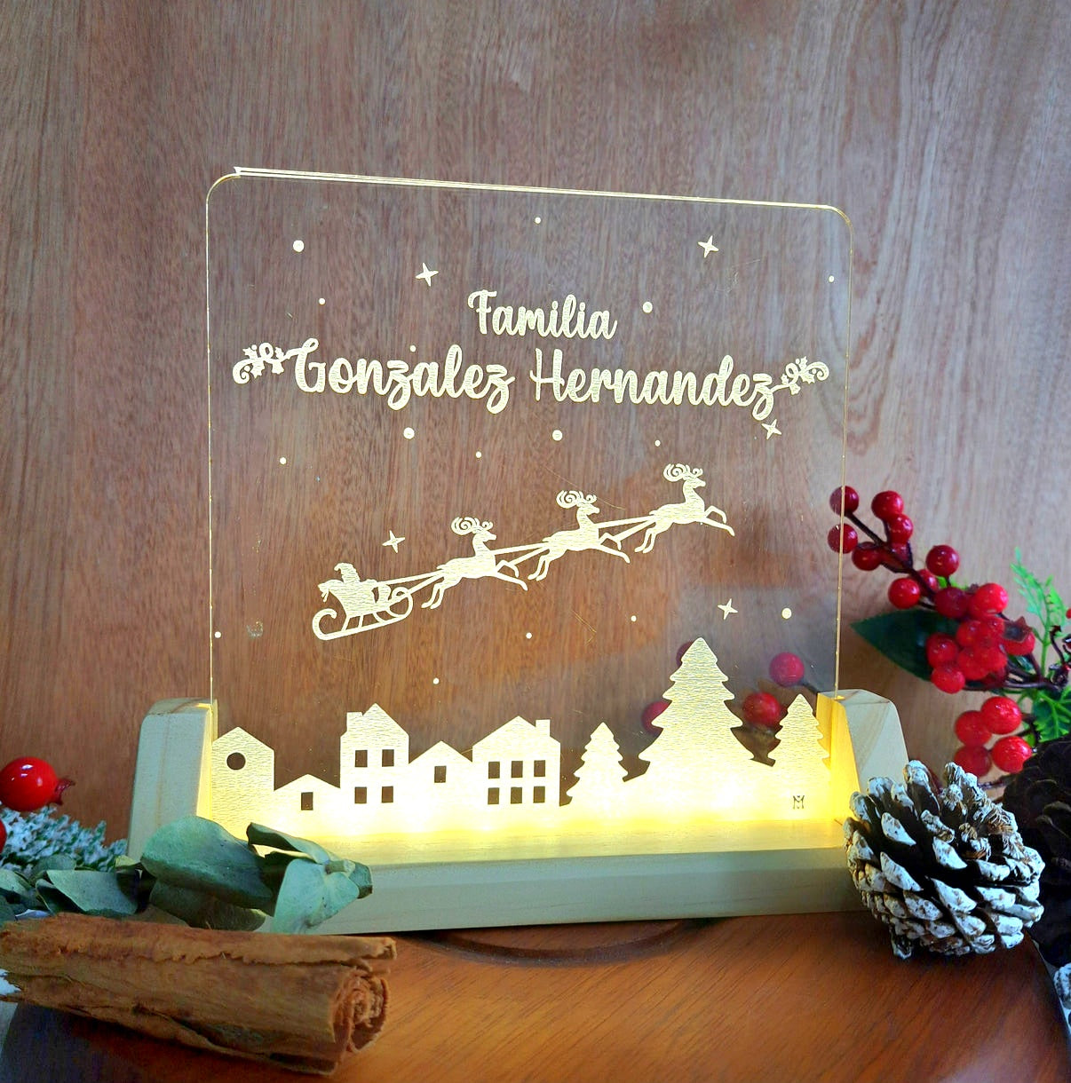 Lampara Personalizada Familia