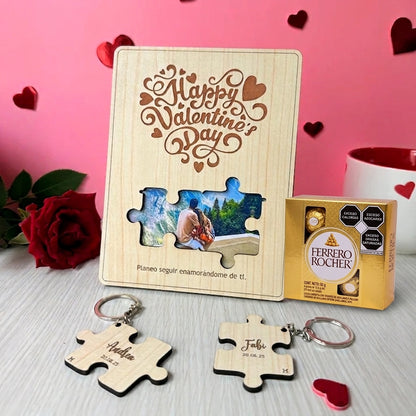 🧩 Marco Rompecabezas Personalizado | Regalo para Parejas