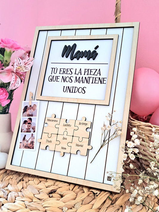 Marco Rompecabezas Mamá