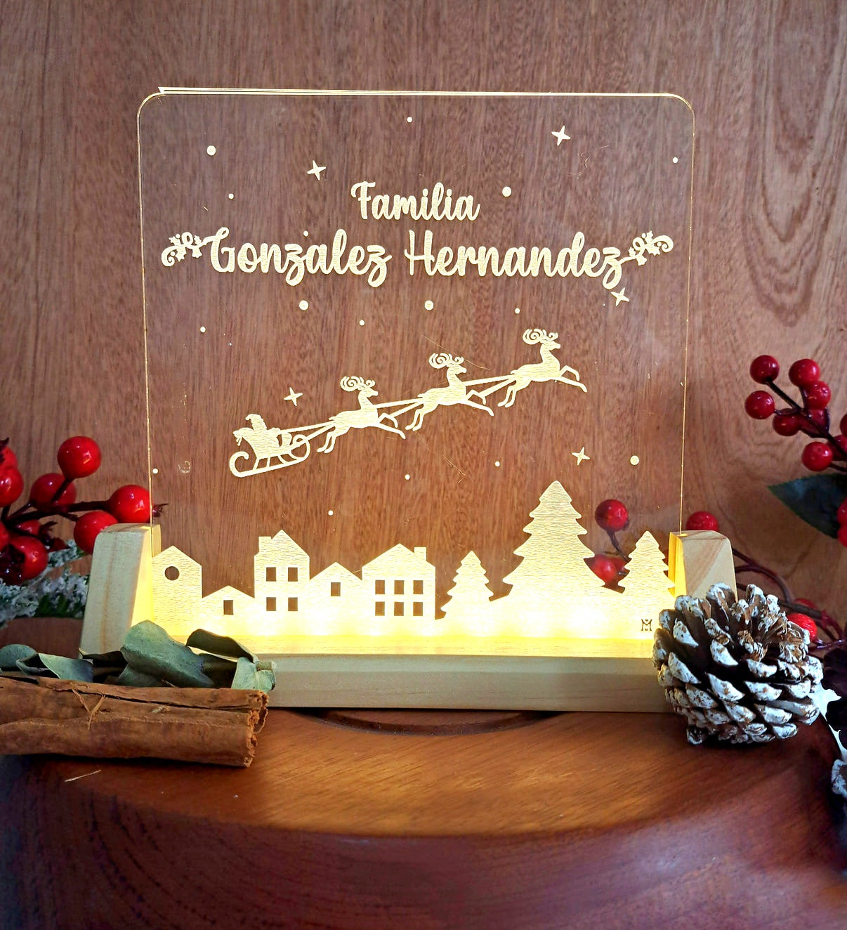 Lampara Personalizada Familia